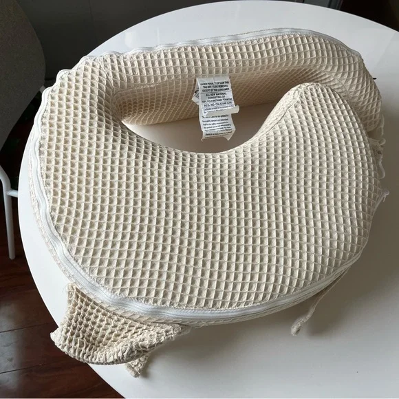 Cream Waffle Nursing Pillow - Picture 2 of 3